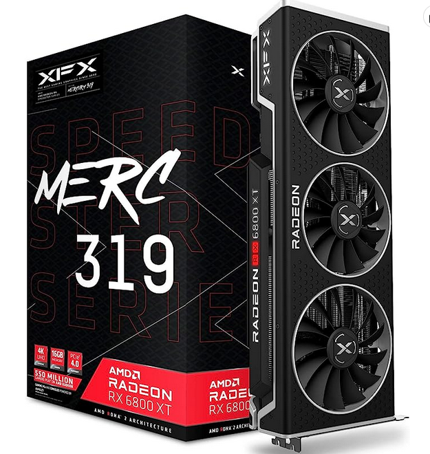 XFX Speedster MERC319 AMD Radeon RX 6800 XT CORE Gaming Graphics Card with RE4 Remake Game - $499