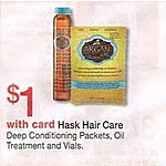 Walgreens Black Friday: Hask Hair Care Deep Conditioning Packets, oil Treatments and Vials for $1.00
