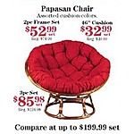 Old Time Pottery Black Friday: 3 pc. Papasan Chair Set for $85.98