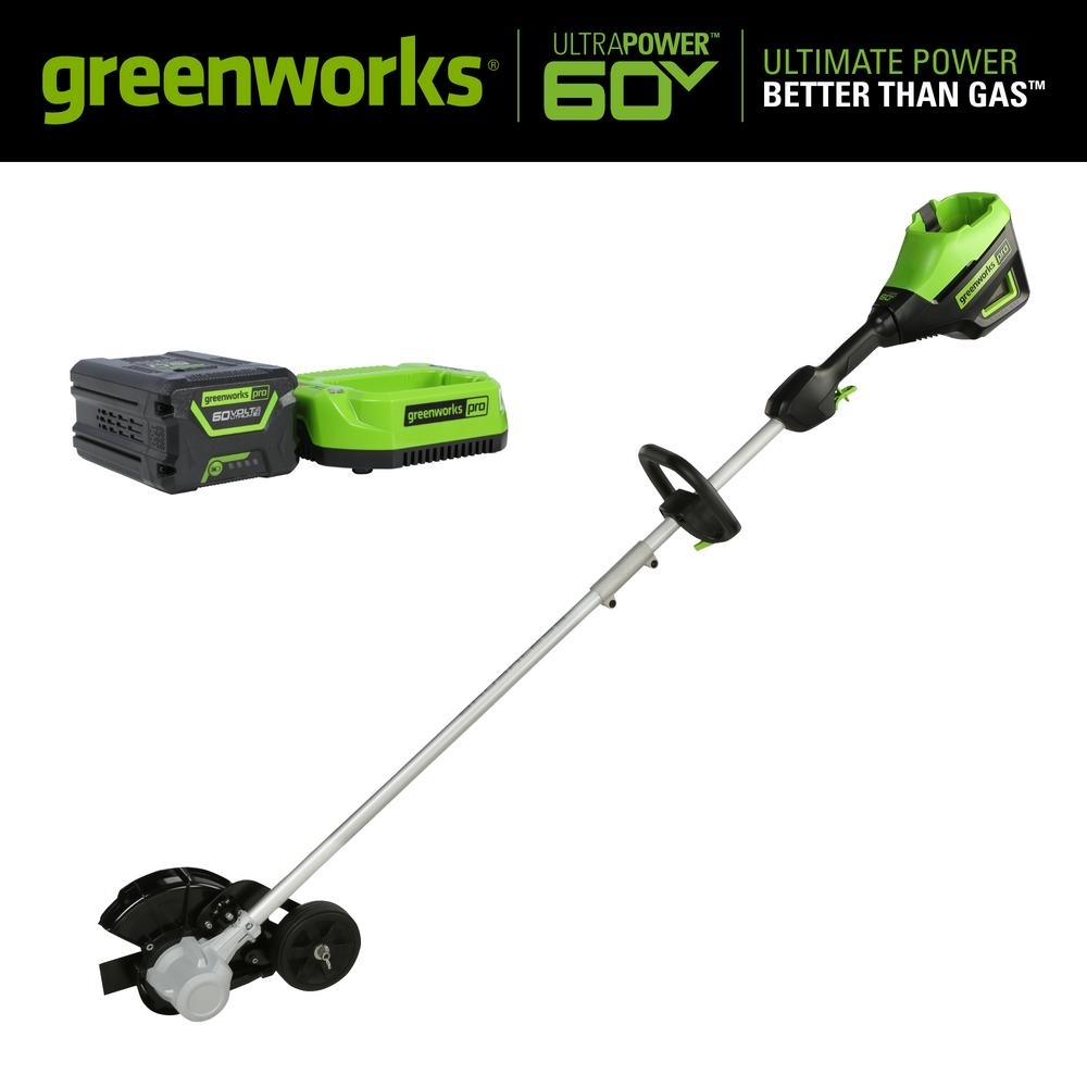 Greenworks PRO 8 in. 60V Battery Cordless Edger Kits with 2.0 Ah Battery and Charger-ED60L211 - $229.00