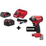 M18 FUEL Surge 18-Volt Lithium-Ion Brushless Cordless 1/4 in. Hex Impact Driver w/ (1) 5.0 Ah &amp; 2.0 Ah Battery/Charger $189