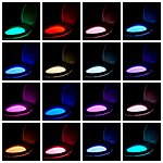 Rechargeable Toilet Bowl Night Light,16-color Led Motion Sensor Nightlight - $10.75 - SAVE 46%