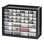Amazon Prime Exclusive save $7.30 IRIS USA 44 Drawer Plastic Storage Cabinet, Small Parts Organizer, Screw Organizer for Tools and Hardware, Black $42.29