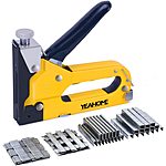 $6 off + Extra 10% with Coupon Heavy Duty, YEAHOME 4-in-1 Stapler Gun with 4000 Staples, Manual Brad Nailer Power Adjustment Stapler Gun for Wood, Crafts Free Prime shipping $16.99
