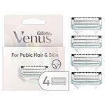 Gillette Venus Intimate Grooming Womens Razor Blade Refills with Bikini Trimmer, x2 4 Count (Pack of 1) - $20.98