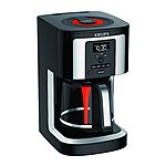 KRUPS, EC322, 14-Cup Programmable Coffee Maker, Professional Permanent Gold-Tone, Thermobrew Technology, Black [14 Cup Coffee Maker] $44.95