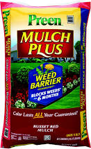 Preen Mulch 2 cubic feet bag.   $3.00 Lowe's