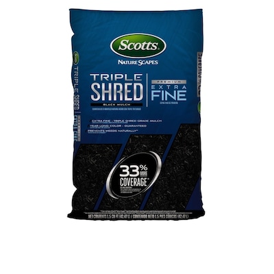 Scotts Nature Scapes Triple Shred 1.5-cu ft Black Mulch  $2