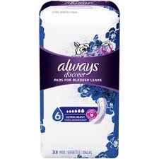 Always Discreet Panty Liners or Pads  2 for $5  after $5 off coupon and sale at walgreen