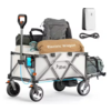 5.8 cu.ft. Electric Metal Utility Garden Cart - Powered Cart with Foldable Design $179.99