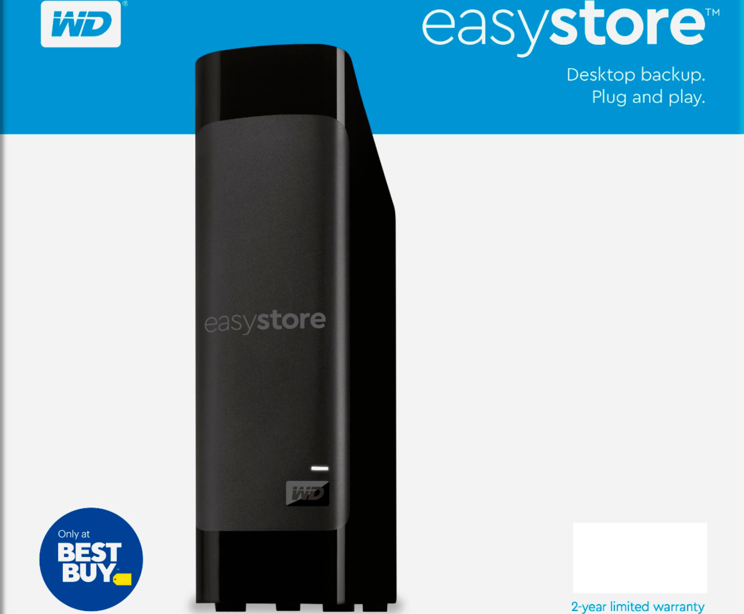 WD - easystore 16TB External USB 3.0 Hard Drive - Black $389.99