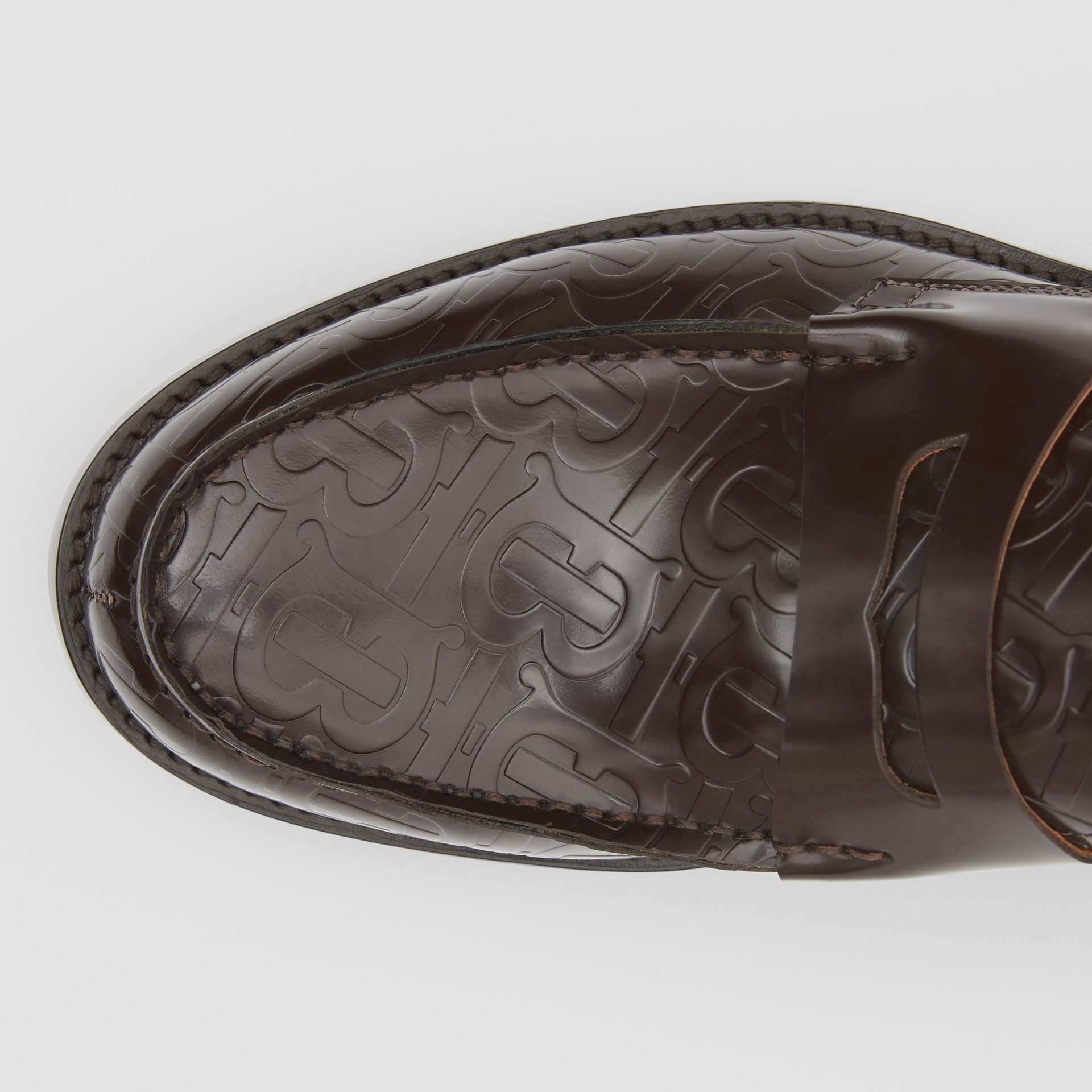 Burberry Monogram Leather Loafers $340