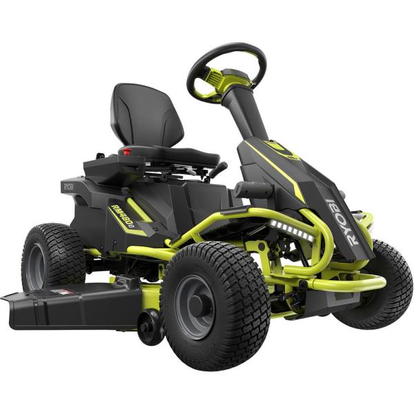 RYOBI 48V Brushless 38 in. 75 Ah Battery Electric Rear Engine Riding Lawn Mower $2399