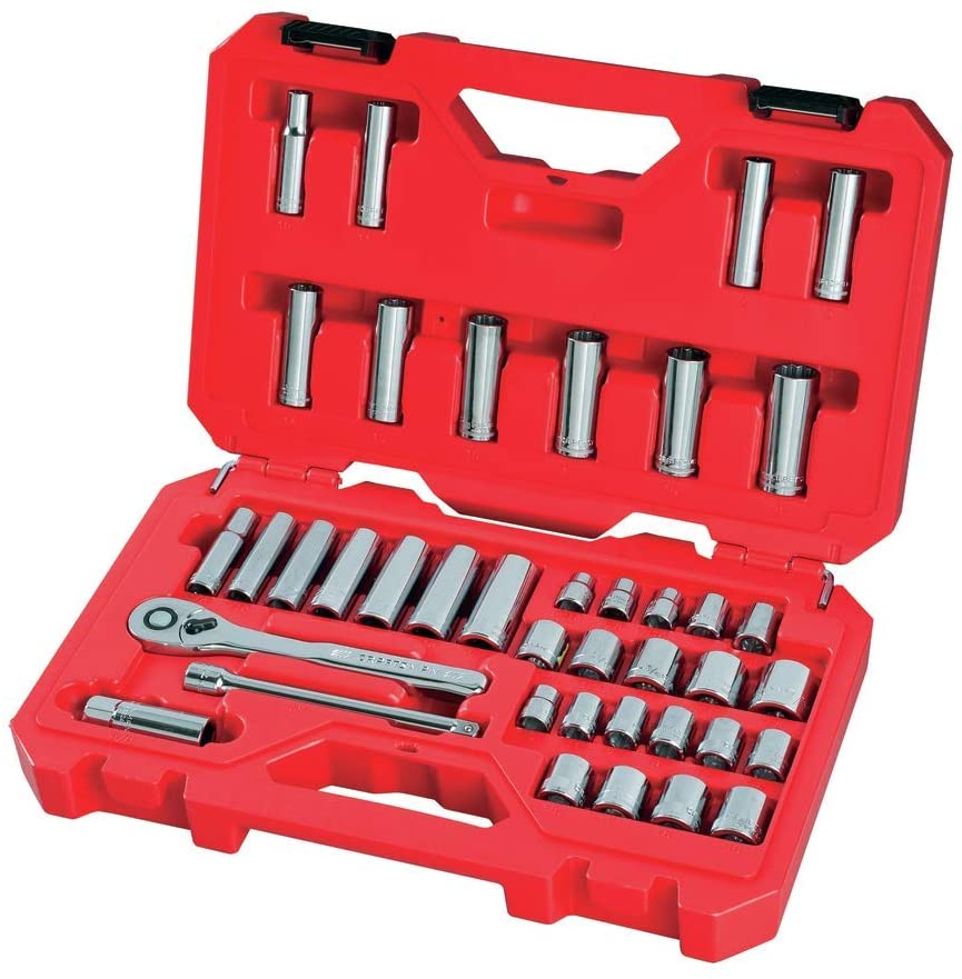 CRAFTSMAN Mechanics Socket Tool Set, SAE / Metric, 3/8-Inch Drive, 40-Piece $28.68 @ Amazon