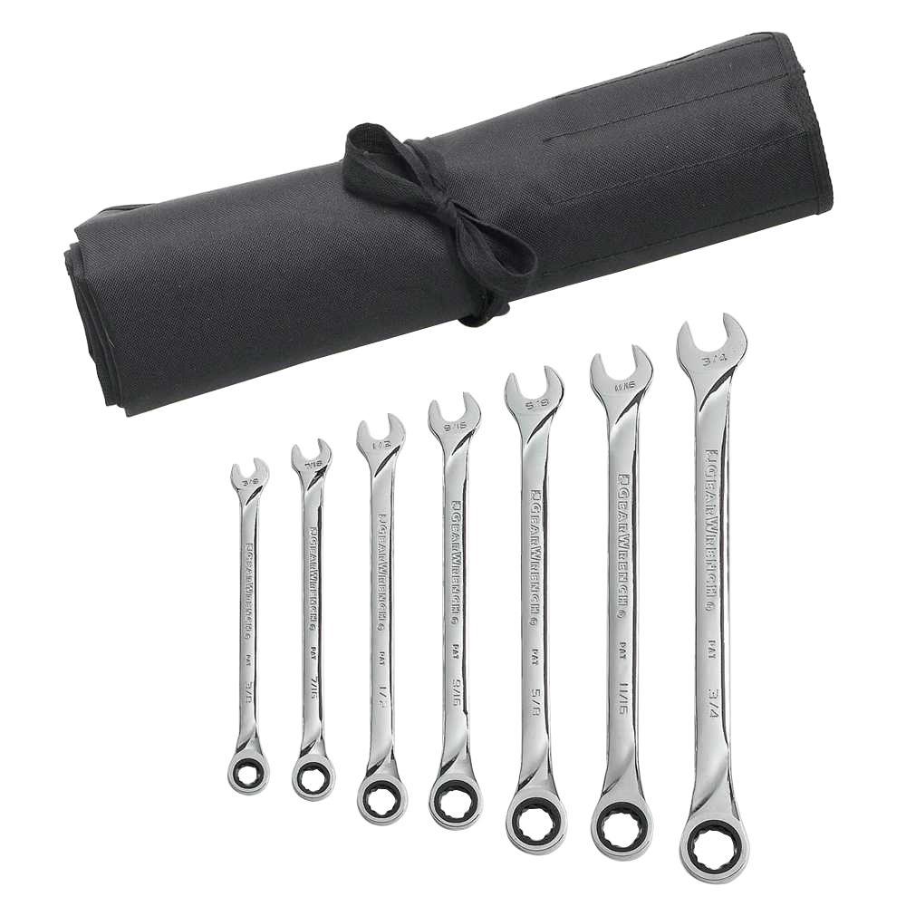 GEARWRENCH SAE XL Combination Ratcheting Wrench Roll Set (7-Piece) $24.42 @ Home Depot