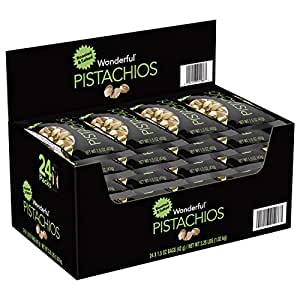 Wonderful Pistachios & Almonds Roasted and Salted Pistachios,1.5 Ounce, Pack of 24. $11.2