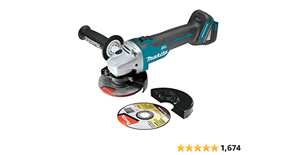 Makita XAG04Z 18V LXT® Lithium-Ion Brushless Cordless 4-1/2” / 5" Cut-Off/Angle Grinder, Tool Only - $107.63