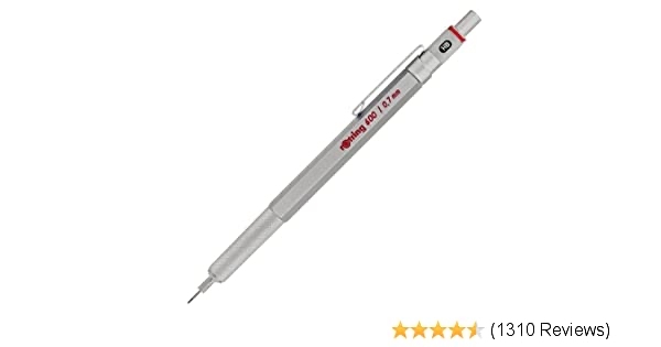 rOtring 1904444 600 Mechanical Pencil, 0.7 mm, Silver Barrel 15.92 after $10 discount
