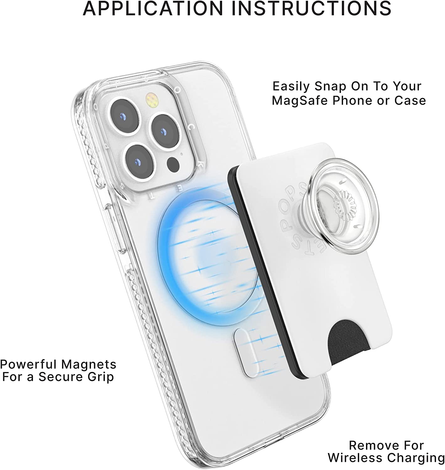 Portacarte PopSockets PopWallet – Adesivo Riposizionabile, Fino A 3 Carte, Per Telefoni