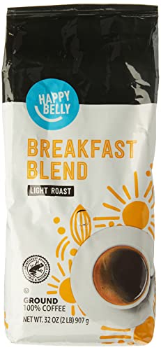 32-Oz Happy Belly Breakfast Blend Ground Coffee (Light Roast) $8.49 + Free Shipping w/ Prime or Orders $25+