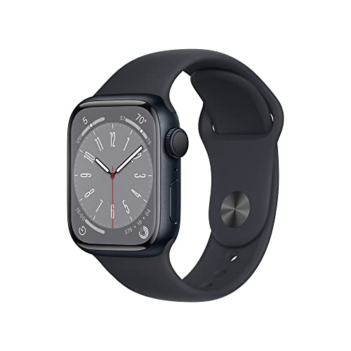 Apple Watch Series 8 GPS 41mm Smart Watch w/ Aluminum Case & Sports Band (Black) $323 + Free Shipping