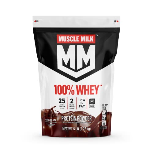 5-lbs Muscle Milk 100% Whey Protein Powder (Chocolate) $34.47 w/ S&S + Free Shipping