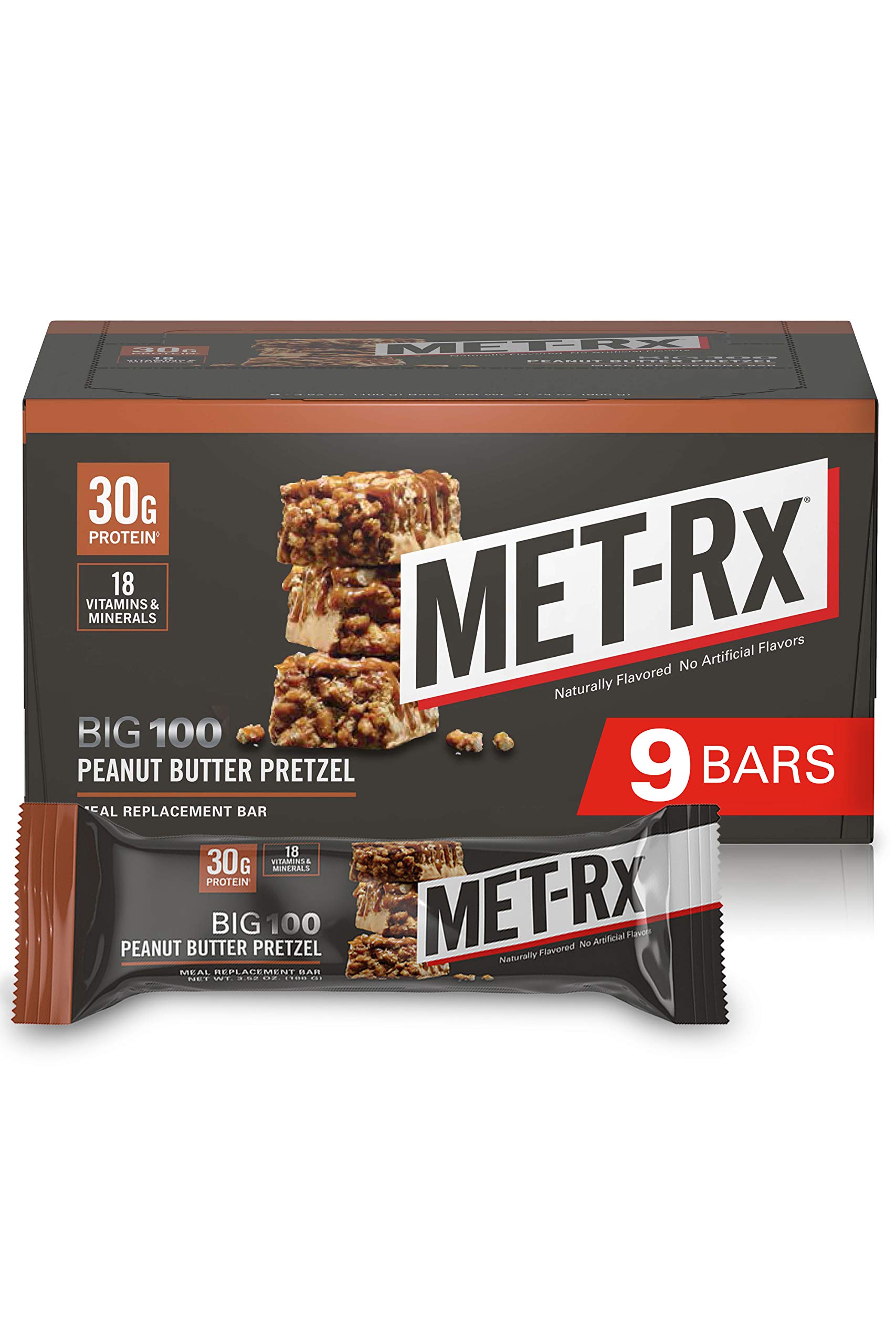 9-Count MET-Rx Big 100 Colossal Protein Bars (Peanut Butter Pretzel) $14.42 + Free Shipping w/ Prime or on $25+
