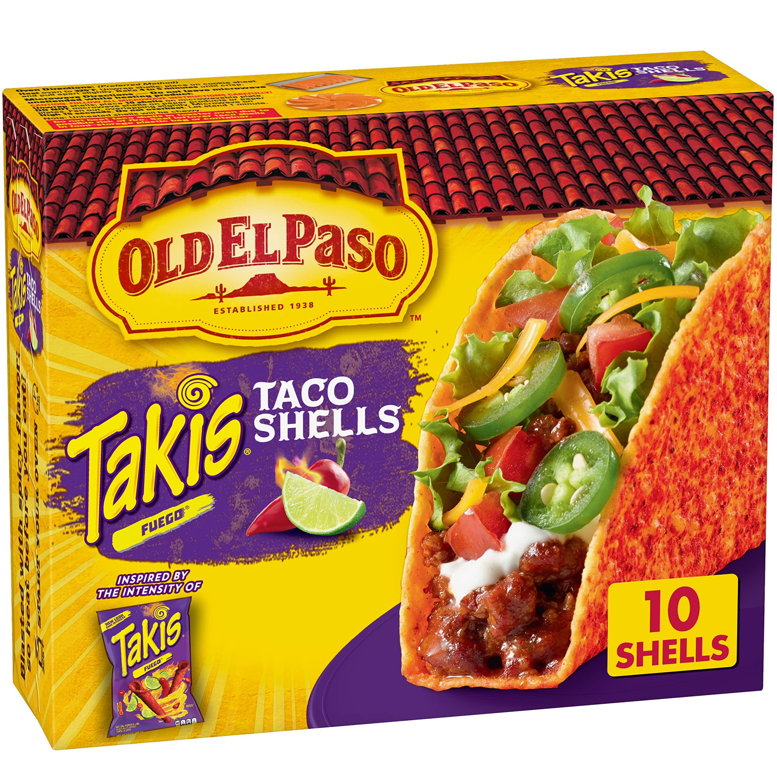 10-Count Old El Paso Takis Fuego Stand 'N Stuff Taco Shells (Takis Fuego) $2.54 w/ S&S + Free Shipping w/ Prime or Orders $25+