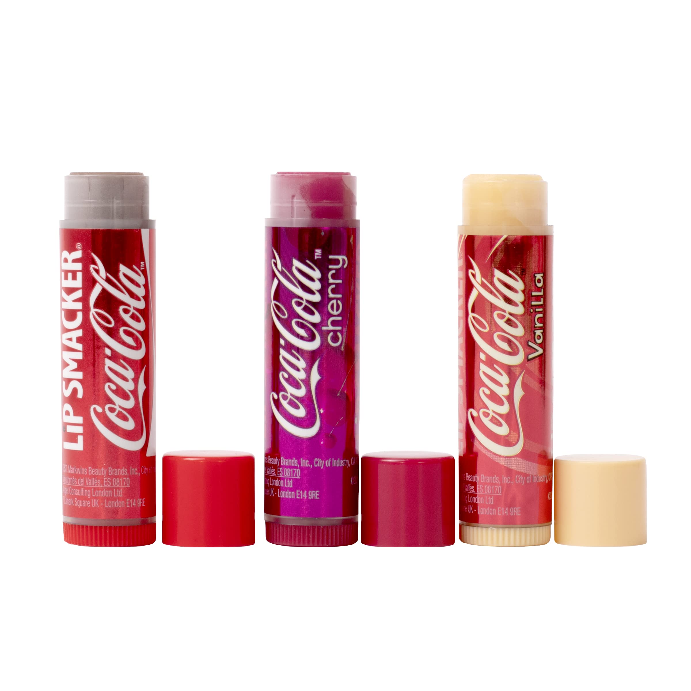 3-piece Lip Smacker Coca Cola Trio Lip Balm Set (Original Coca Cola, Cherry, Vanilla) $2.98 w/ S&S + Free Shipping w/ Prime or on $25+