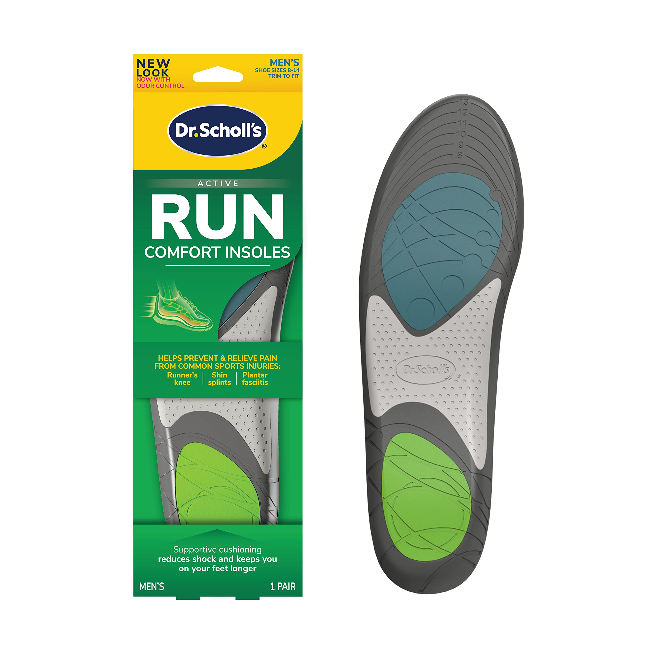 Dr. Scholl's Run Active Comfort Insoles $7.90 w/ S&S + Free Shipping w/ Prime or on orders $25+