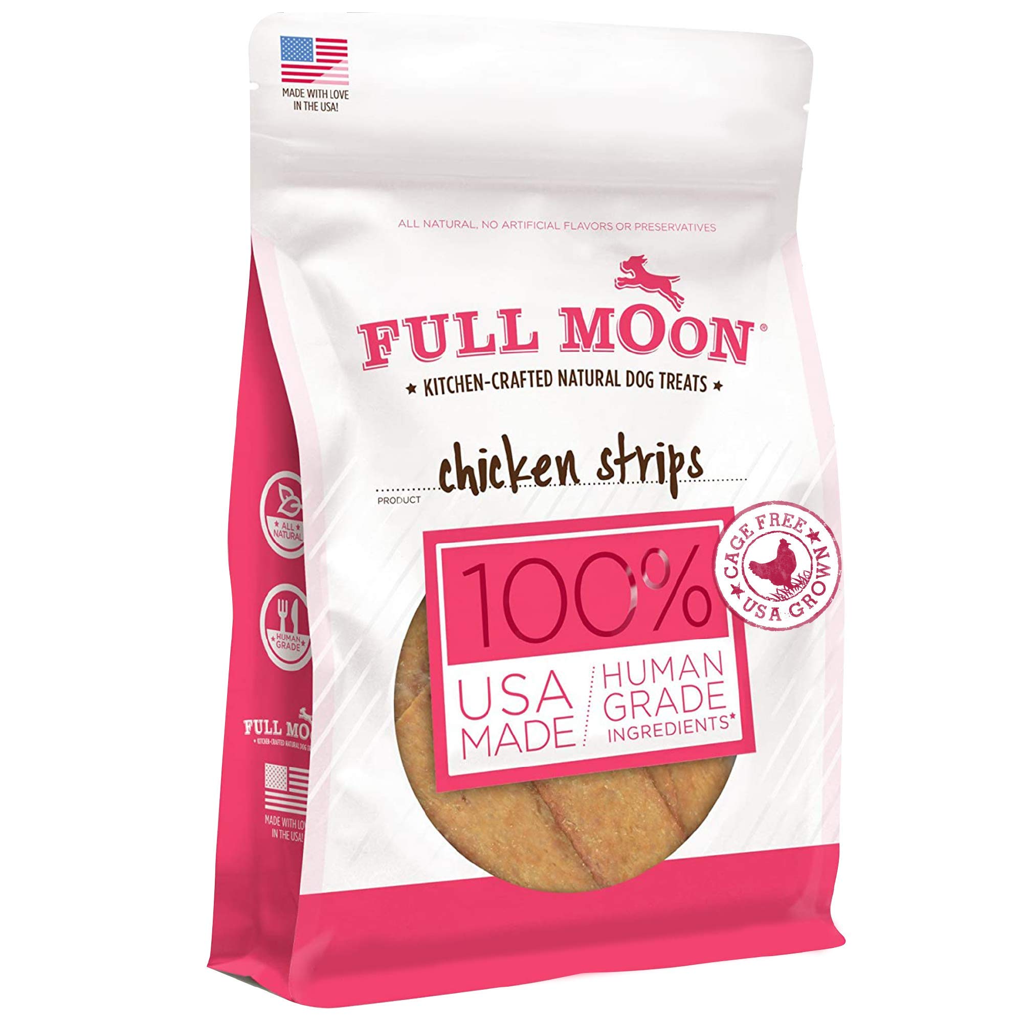 24-Oz. Full Moon Chicken Strips Healthy All Natural Dog Treats $8.54 w/ S&S + Free Shipping w/ Prime or on $35+