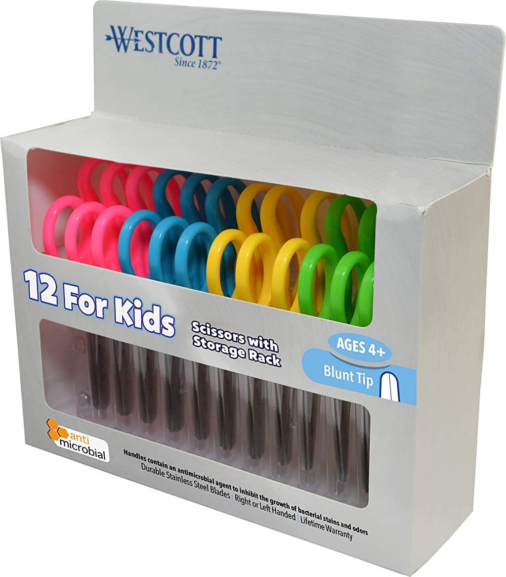 12-Pack 5" Westcott Kids' Blunt Tip Safety Scissors (Assorted) $6.89 + Free Shipping w/ Prime or on $35+