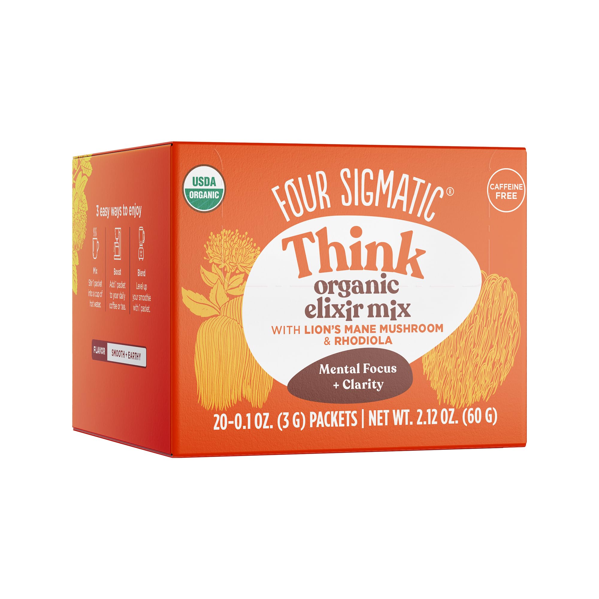 20-Count Four Sigmatic Lion's Mane Mushroom & Rhodiola Elixir Mix $9.65 w/ S&S + Free Shipping w/ Prime or on $35+