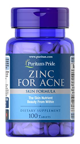 100-Count Puritan's Pride Zinc for Acne Skin Formula Tablets $2.17 w/ S&S + Free Shipping w/ Prime or on $35+
