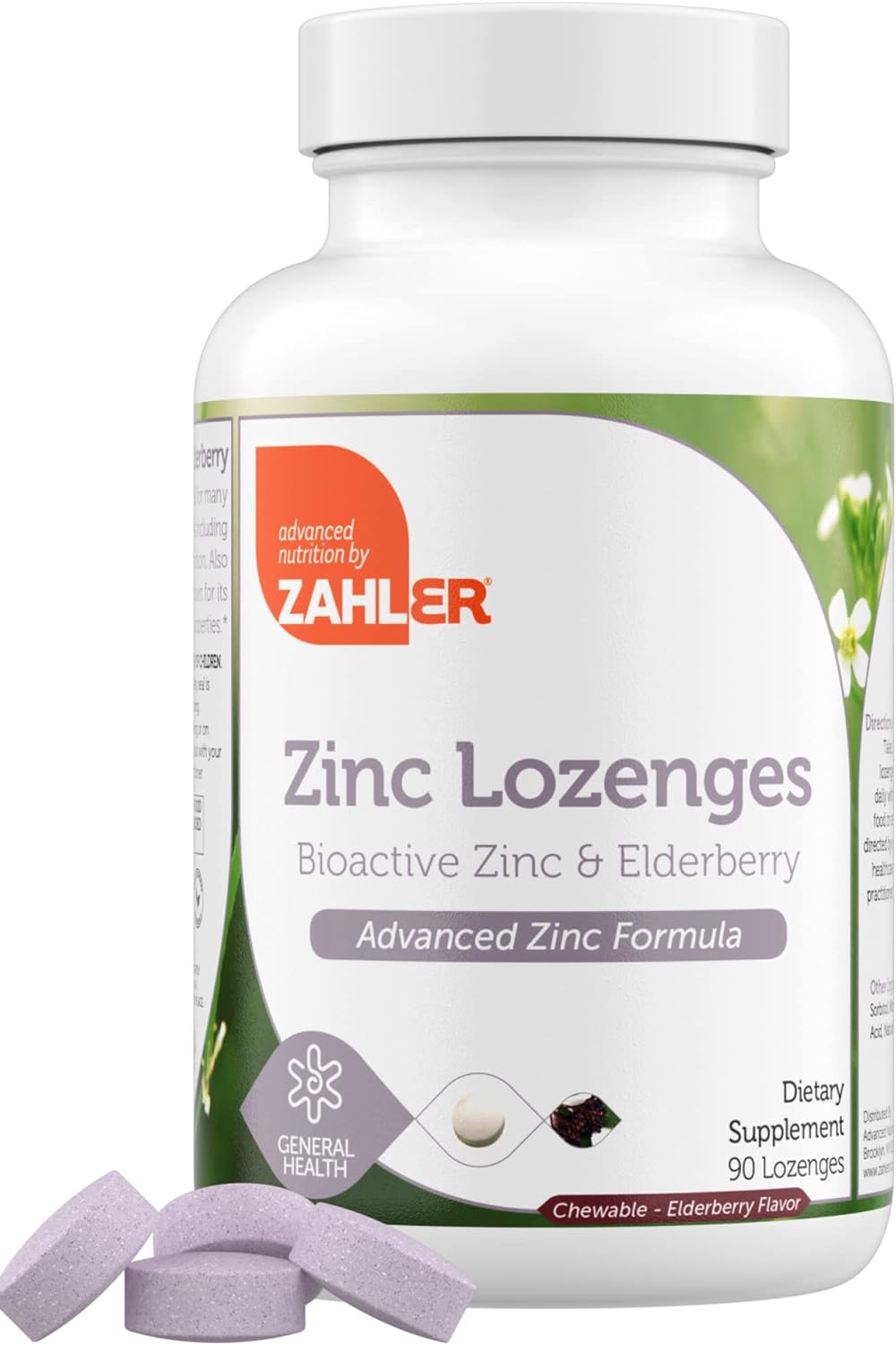 90-Count Zahler 25mg Chewable Zinc Lozenges w/ Elderberry $5.25 w/ S&S + Free Shipping w/ Prime or on $35+