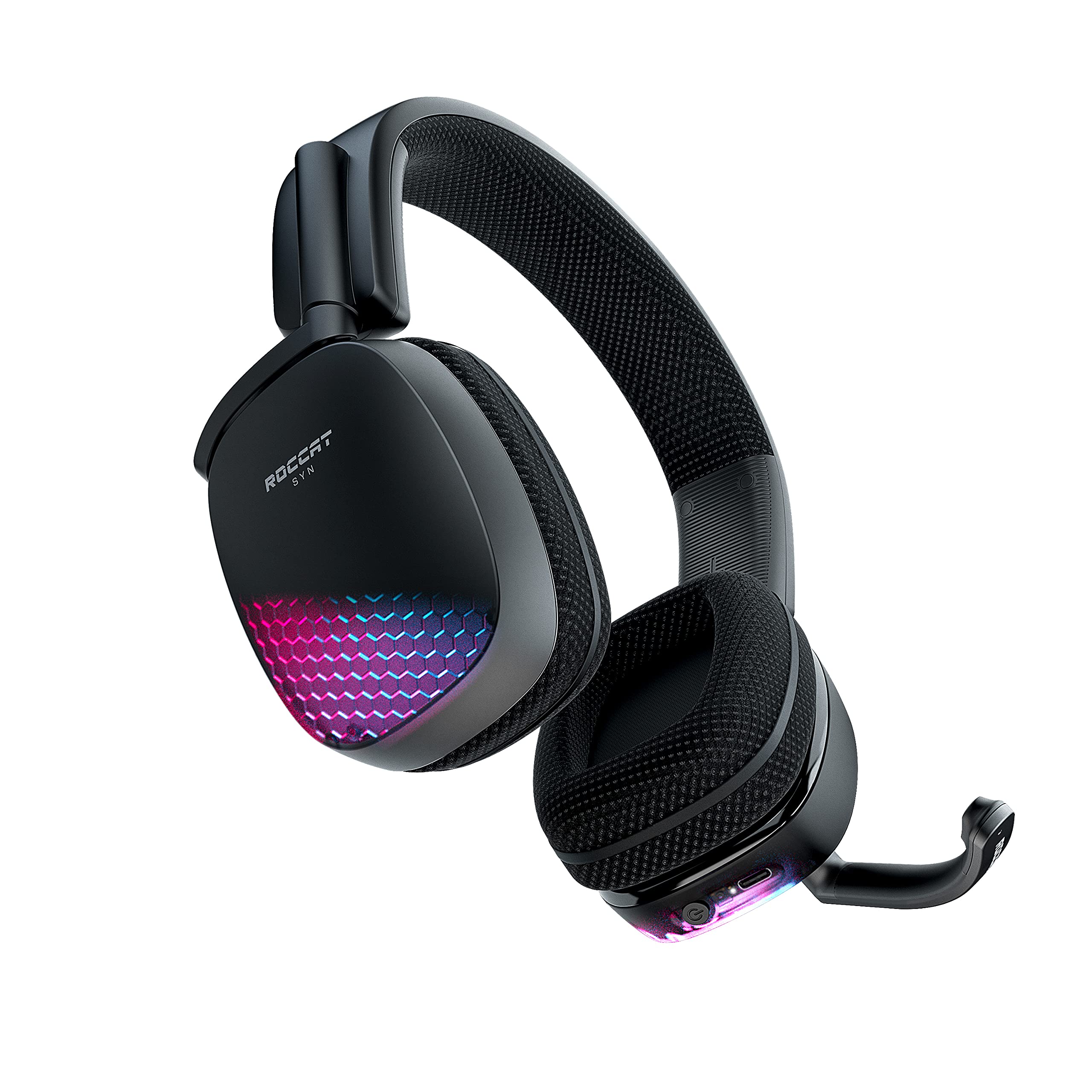 ROCCAT Syn Pro Air Lightweight RGB Wireless 3D Audio Surround Sound PC Gaming Headset w/ AIMO Lighting $50 + Free Shipping