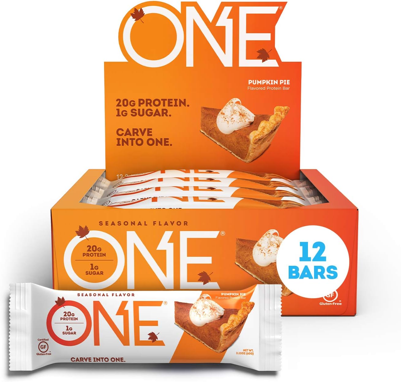 12-Pack 2.12-Oz ONE Protein Bars (Pumpkin Pie) $8.75 + Free Shipping w/ Prime or on $35+