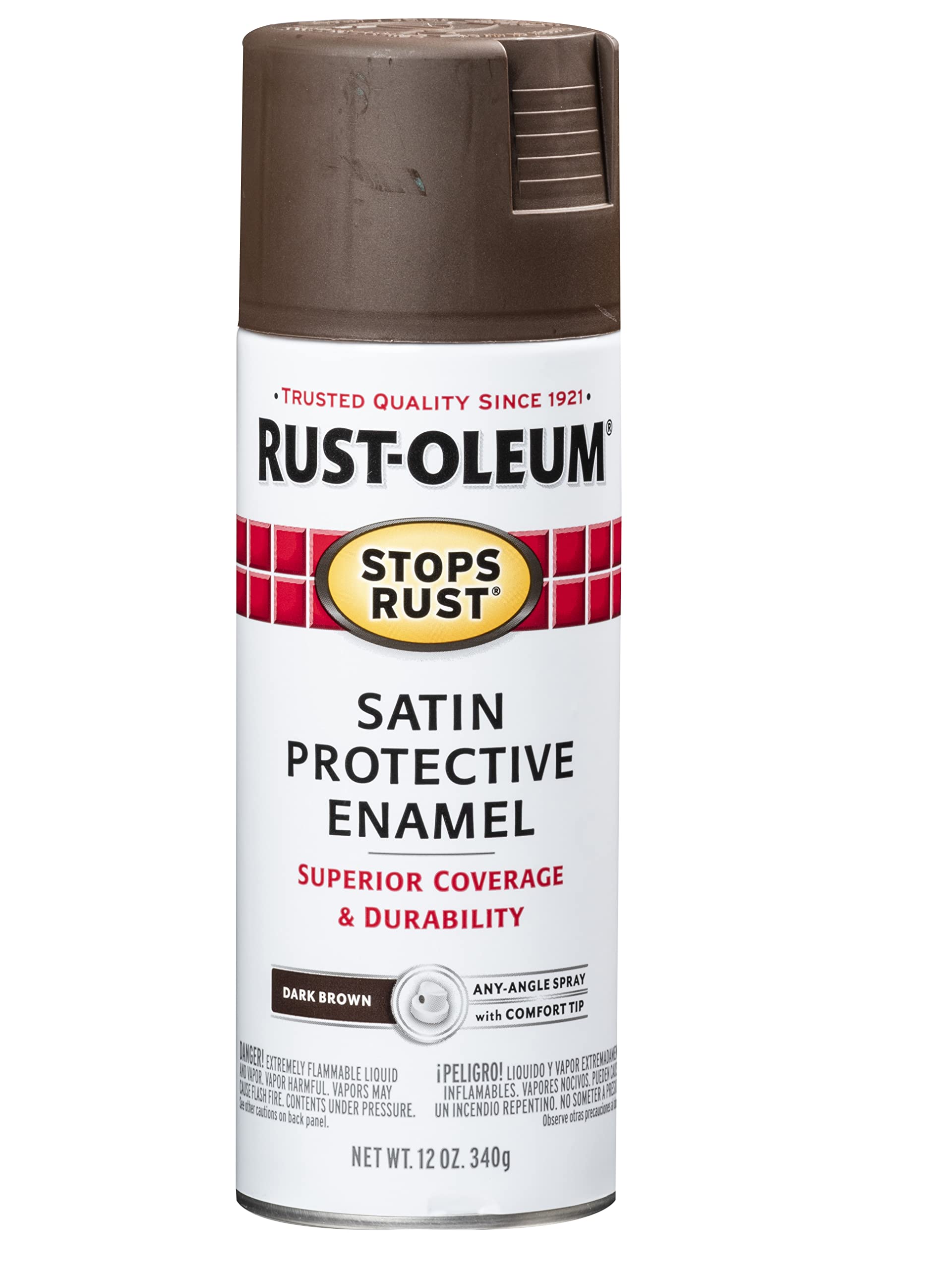 12-Oz Rust-Oleum Stops Rust Spray Paint (Satin Dark Brown) $2.97 + Free Shipping w/ Prime or on $35+