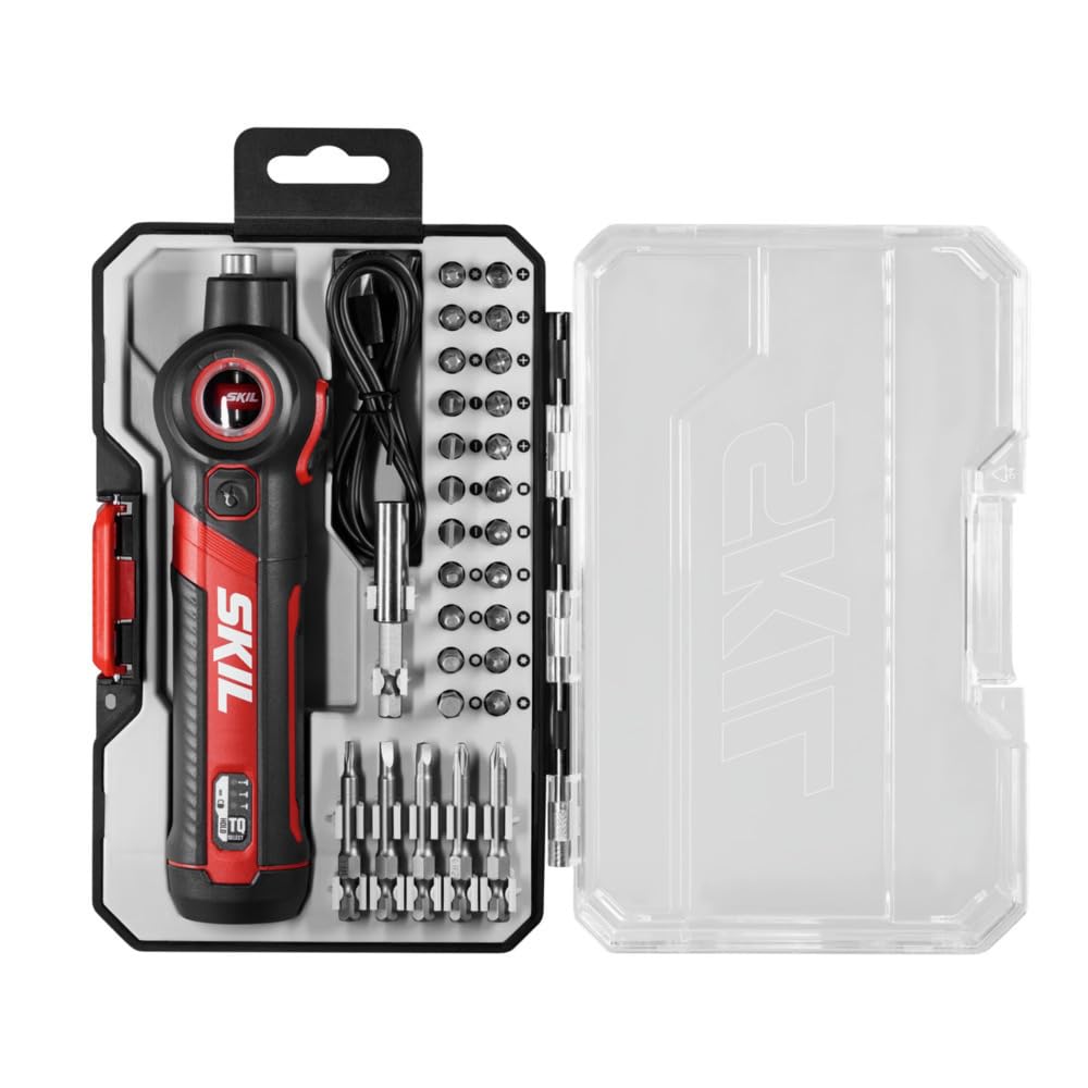 SKIL Twist 2.0 Rechargeable 4V Screwdriver w/ Pivoting Head + 28 PC Bit Set & Carrying Case (SD5619-02) $29 + Free Shipping w/ Prime or on $35+