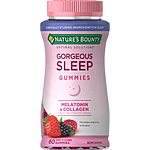 60-Count Nature's Bounty 5mg Melatonin Gummies w/ Collagen (Assorted Flavors) $2.35 w/ Subscribe &amp; Save