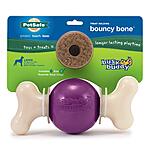 Petsafe Busy Buddy Bouncy Bone Dog Chew Toy w/ 6 Treat Rings (Purple, Large Dogs) $7 + Free Shipping w/ Prime or $25+