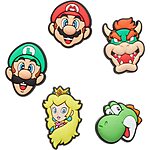 5-Pack Crocs Jibbitz Icon Pack Shoe Charms (Super Mario) $6 + Free Shipping w/ Prime or on orders $25+