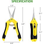 6.5&quot; iPower Gardening Scissors Hand Pruner Pruning Shear (Yellow) $2.87 + Free Shipping w/ Prime or on $35+