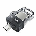 128GB SanDisk Ultra Dual Drive m3.0 w/ microUSB + USB 3.0 Type-A $8 + Free Shipping w/ Prime or on $35+