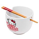 20-Oz Silver Buffalo Sanrio Hello Kitty Ramen Bowl w/ Chopsticks $13.97 + Free Shipping w/ Prime or on $35+