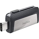 128GB SanDisk Ultra Dual Drive USB 3.1 Type-C Flash Drive $11