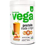 9.1-Oz Vega Made Simple Plant-Based Protein Powder (10-Servings, Caramel Toffee) $6.85 &amp; More w/ S&amp;S + Free Shipping w/ Prime or on $35+
