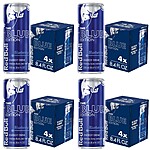 Select Amazon Accounts: 4-Pack 8.4-Oz Red Bull Blue Edition Energy Drink 4 for $17.55 w/ S&amp;S &amp; More