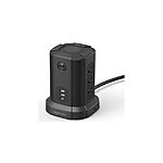 9-Outlet AmazonBasics 1080J Power Tower Surge Protector w/ 6' Cable $15 + Free Shipping w/ Amazon Prime