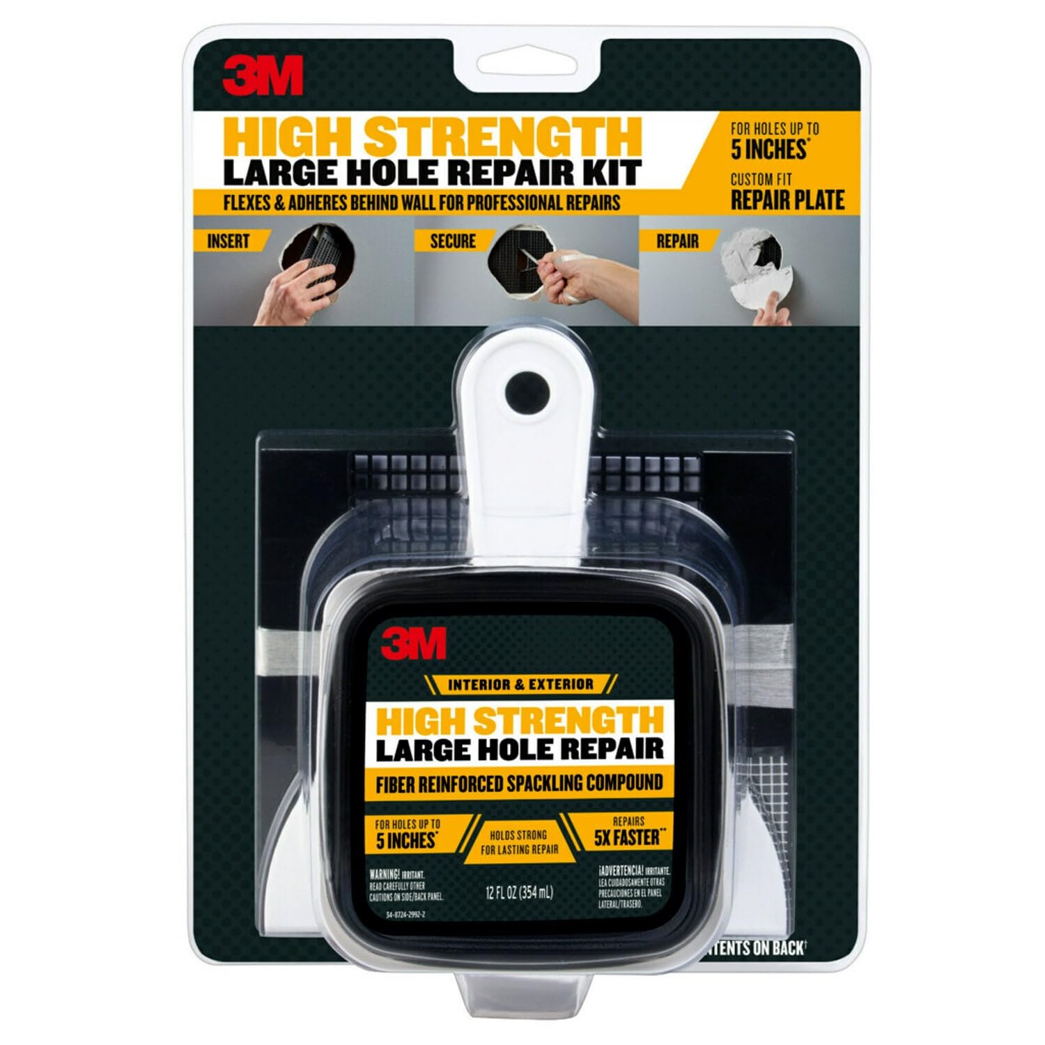 3M High Strength Large Hole Repair Kit $11.78 + Free Shipping w/ Prime or on $35+